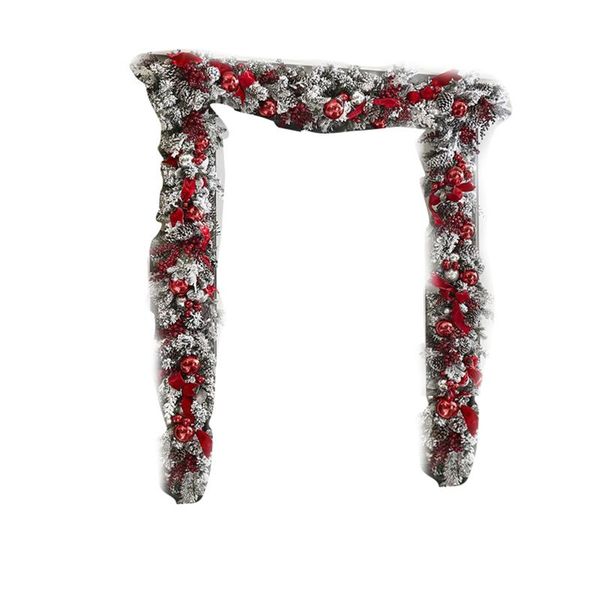 

decorative flowers & wreaths brand red and white holiday decoration front door wreath christmas home restaurant party banquet