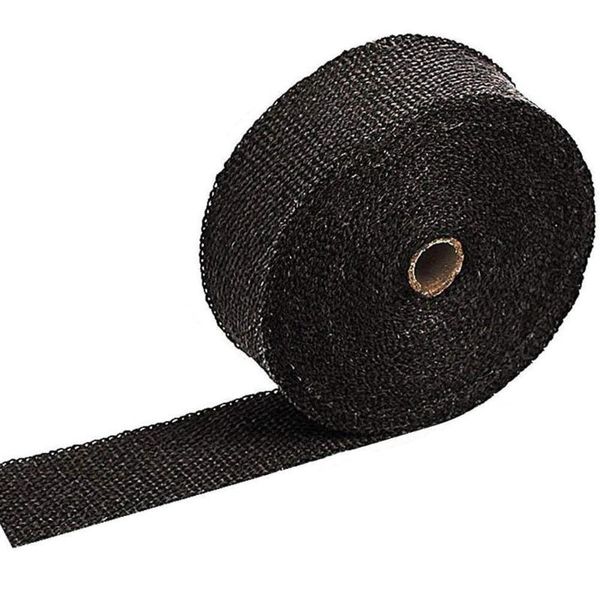 

motorcycle exhaust system scalding cloth is heated up to 932Â°f pipe heat insulation fireproof 10m black plantain tape