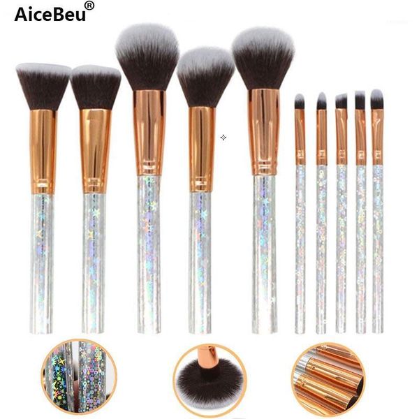 

10pcs marble makeup brushes set powder foundation blush blending eye shadow lip cosmetic beauty make up brush pincel maquiagem1