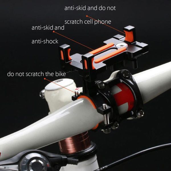 

cell phone mounts & holders aluminum motorcycle bike bicycle mtb handlebar mount holder for gps the scalable width is 65mm-100mm