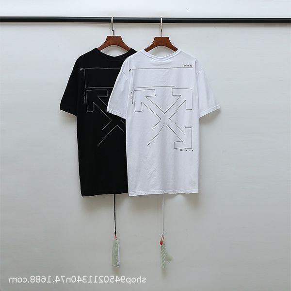 

summer off fashion brand 2021 relaxed youth short sleeve t-shirt, White;black