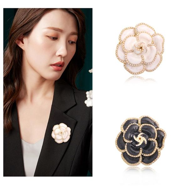 

pins, brooches pearl for women elegant flower pins fashion jewelry clothes accessories, Gray