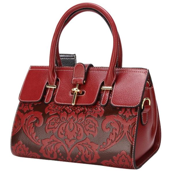 

evening bags genuine leather retro fashion portable one shoulder diagonal women's