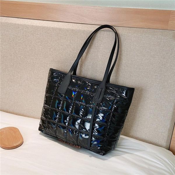 

evening bags black big tote for women crossbody bag diamond lattice shoulder female large leather plaid shopper handbags sac