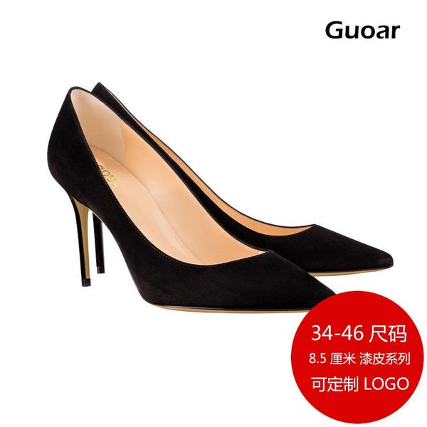 

dress shoes evergreen women's with pointed head and shallow mouth, high heel, Black