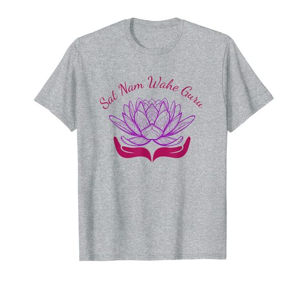 

kundalini yoga lotus t-shirt sat nam wahe guru, White;black