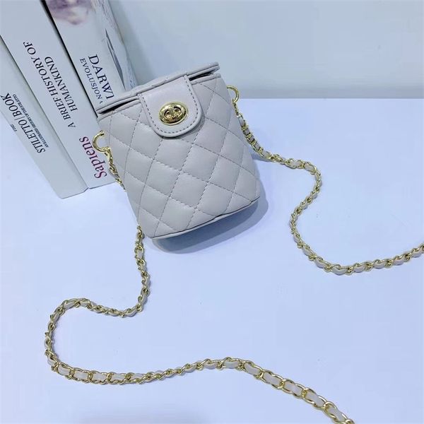 

bag 2020 new pu leather water caltrop mini bucket women's fashion cylinder messenger bag
