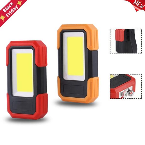 

work light led magnetic base & clip battery cob bright handled lamp for car repair camping emergency portable lanterns