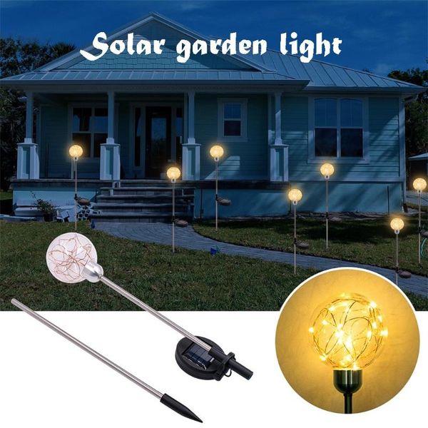 

outdoor solar lamp led string lights fairy flash leds lawn light warm white waterproof for christmas wedding party decoration garden decorat