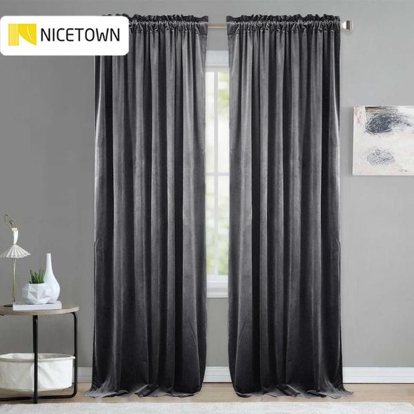 

luxury blackout warm soundproof drapery velvet curtain sunlight block drape for bedroom house decoration living room & drapes