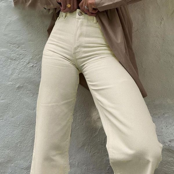 

women's jeans loose for women highwaist cool plus size trousers vintage casual full length wide leg pants high street wear y2k, Blue