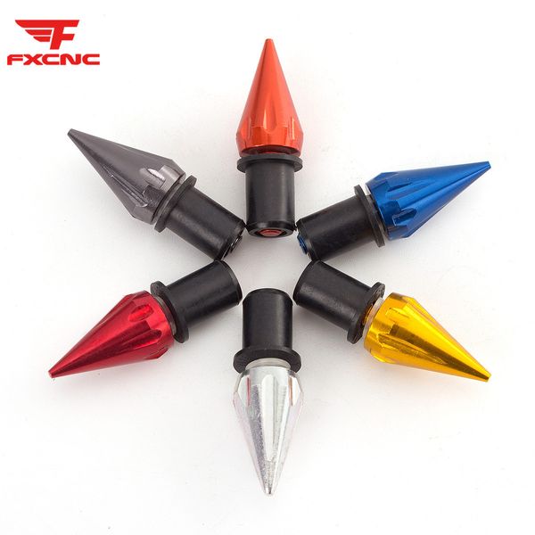 10pcs / 1set M5 CNC Alumínio Universal Motocicleta Pára-brisa Spike parafusos parafusos