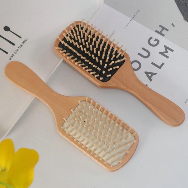 

airbag board comb square wooden portable shunfa massage air cushion hair brushes, Silver