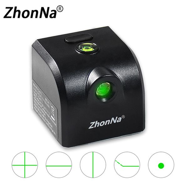

green light laser level cross horizontal vertical line calibrator measurement tool portable with adsorption function portable
