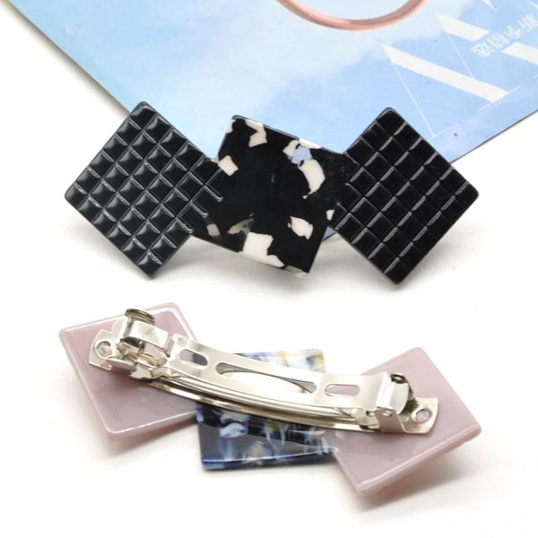 

hair clips & barrettes stylish trendy acetate acrylic women hairgrip colorful black pin jewelry, Golden;silver