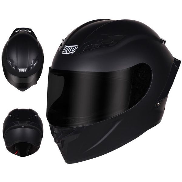 Мотоциклетные шлемы полный шлем мужской хвостовый крыло монохромный аккумулятор автомобиль крышка личности четыре сезона женский