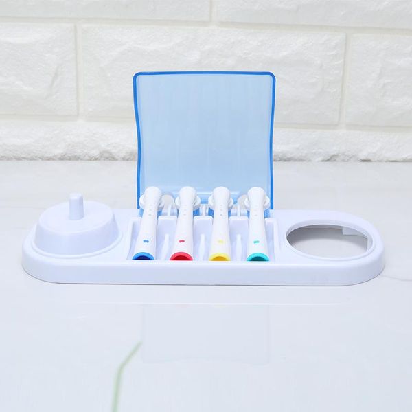 

smart electric toothbrush 5pcs rotating holder for oral b head case storage box compatible with oral-b charger base