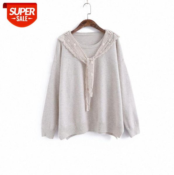 

011222 dongdaemun girl outside with fairy lace shawl and foreign style sweater #cg36, Black;gray