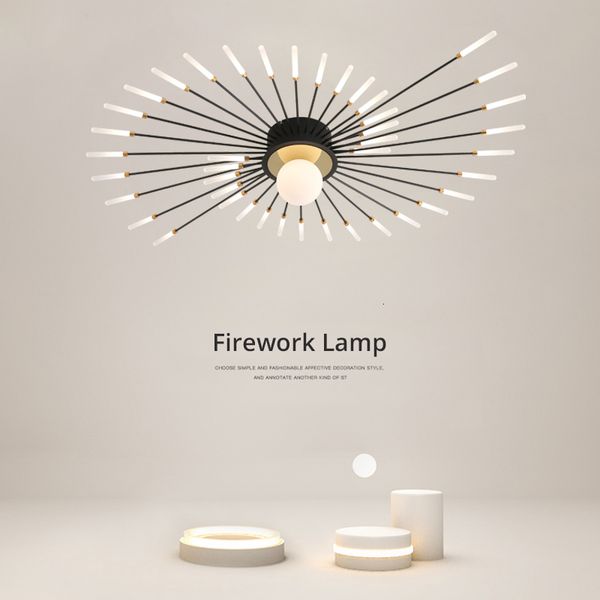 

pendant lamps qiyimei modern led chandeliers indoor lighting for dining bedroom hall living room decorative fireworks fixture home luster 8j