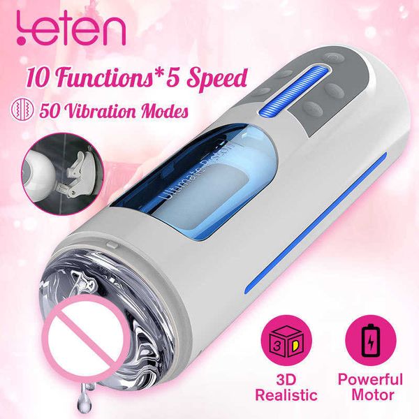 Leten Vibrator Masturbator, Männer USB Lade Automatische Masturbation Cup Sucker Silikon Echte Pussy Vagina Erwachsene Sex Spielzeug Für Mann Y191221