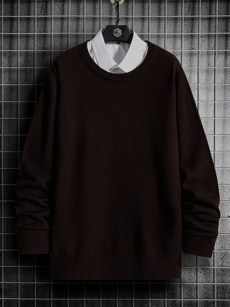 

men solid sweater without shirt y3lr#, White;black