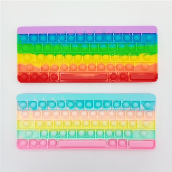 

new equal proportion keyboard rat killing pioneer deskpuzzle decompression silicone toy design color with letters