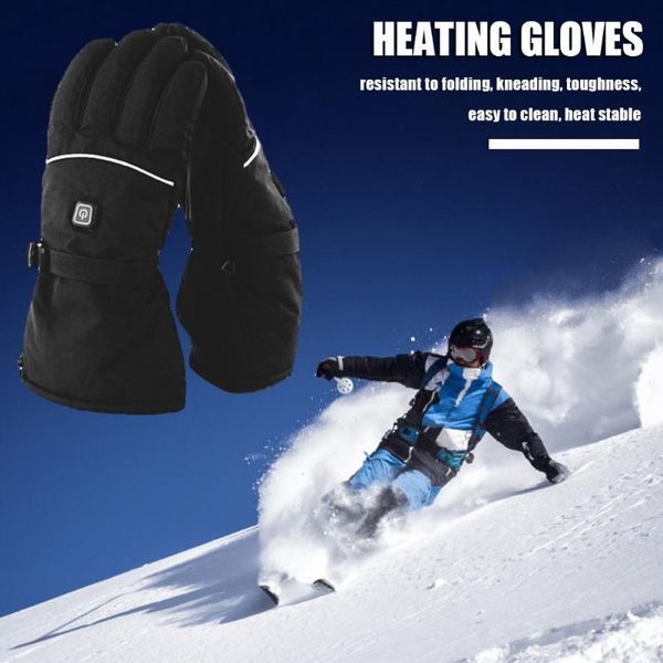

ski gloves battery electric heated powered temperature control excellent safety carbon fiber heating wire thermal