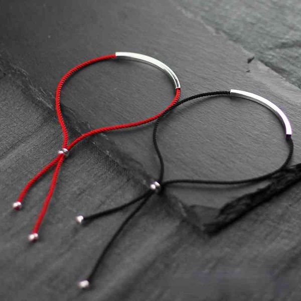 

925 jewelry male simple red transfer chain couple sterling silver anklet female foot rope, Red;blue