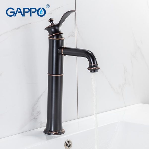 

bathroom sink faucets gappo basin black tall waterfall faucet water taps armatur