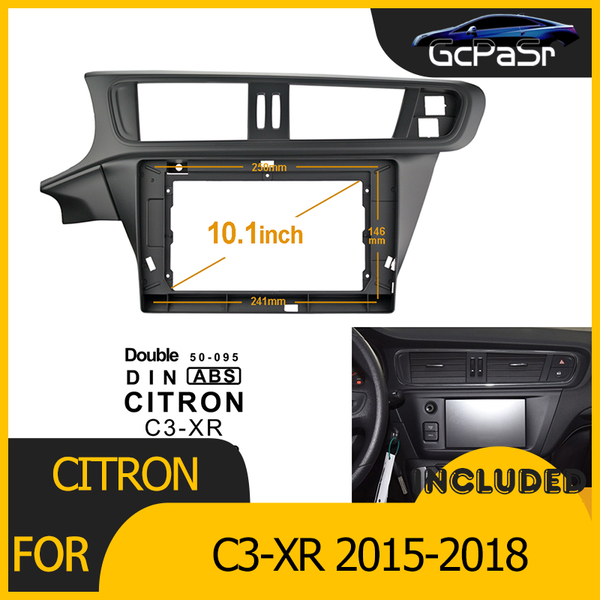 

car video 1/2din radio player dvd only frame audio fitting adaptor dash trim kits facia panel 10.1 for citron c3-xr 2021-2021