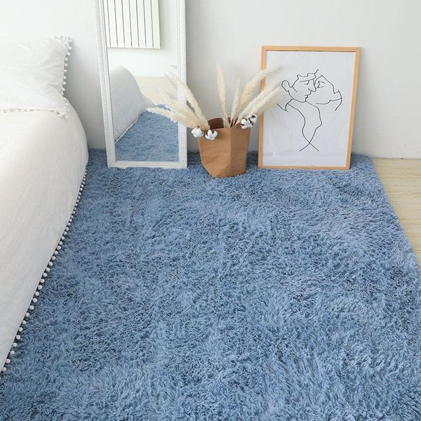 

carpets nordic style bedroom carpet girl white plush floor mat bedside blanket full of cute bay window