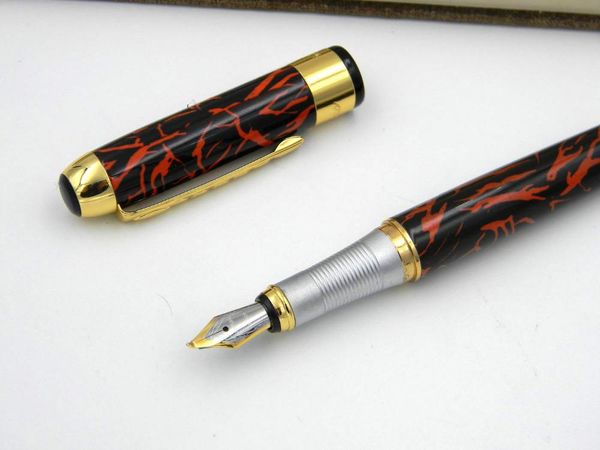 

ice flower golden office gift 1.0mm fountain pen pens