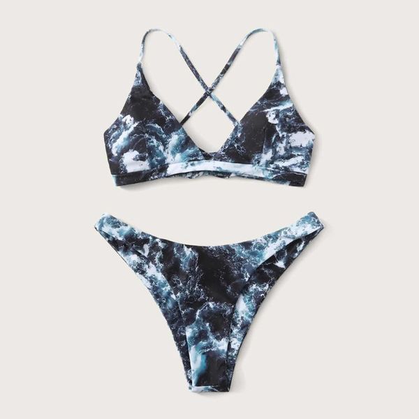 

women's swimwear bikini 2021 woman bikinis set bathing suit women two piece v neck swimsuit push up ropa mujer, White;black