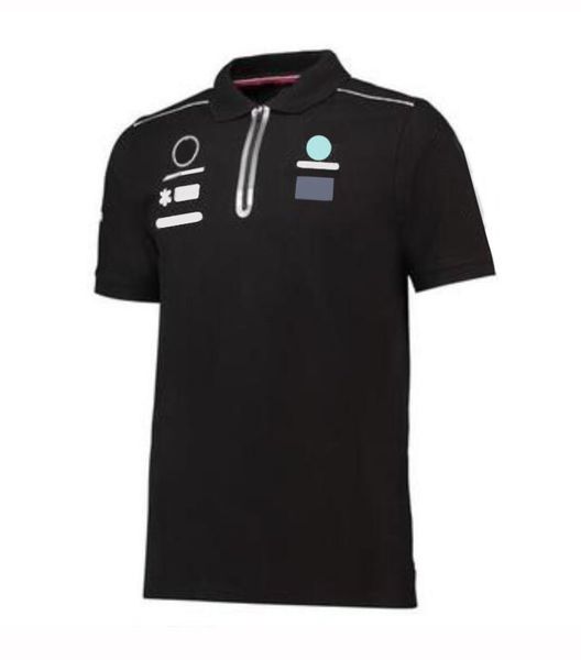 T-shirt da uomo F1 Custom Car Series Polo a maniche corte Co-branded Tuta da corsa Team Formula 1 Fan Traspirante Taglie forti
