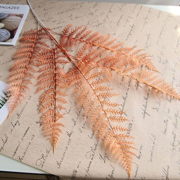 

decorative flowers & wreaths long 5-fork persian leaf fern grass green plant wedding high-end hall decoration home simulation flower