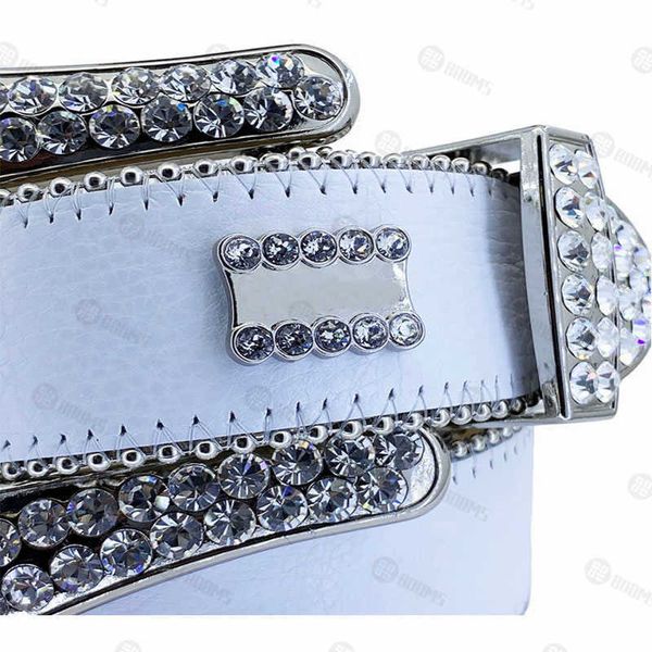 

2021 designer belt bb simon belts for men women shiny diamond belt white, Black;brown