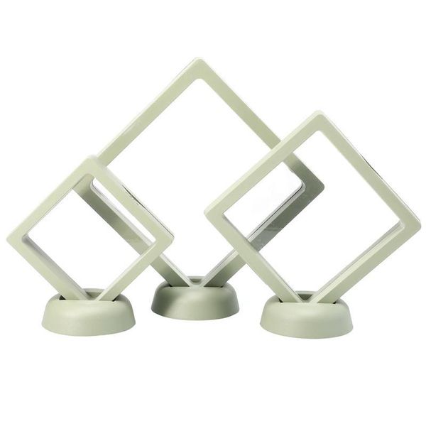 

jewelry pouches, bags 3 sets floating frame display holder stands 3d, Pink;blue