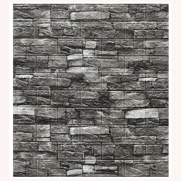 

70cm*77cmhome decor 3d pvc wood grain wall stickers brick stone wallpaper rustic effect self-adhesive bathroom kitchen