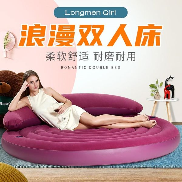 

camp furniture folding inflatable sofa bed for travel beach lounger chaise multifunction bedroom living room big outdoor garden