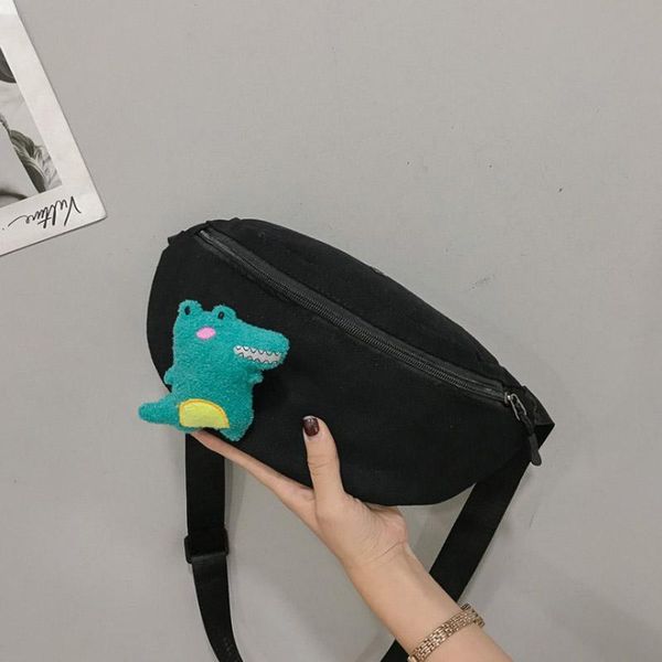 

children's bags kids fashion tide boys and girls korean canvas waist western chest handsome shoulder