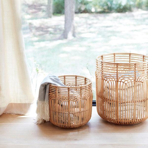 

storage baskets clothing basket handmade rattan laundry