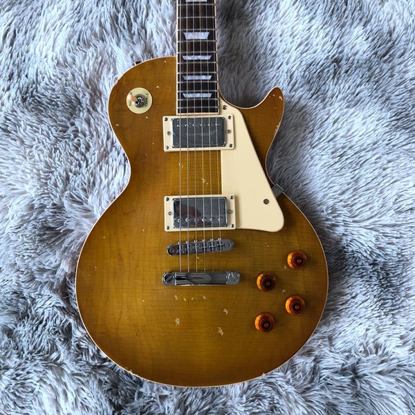 

vintage electric guitar rose wood fingerboard mahogany wood body made beautiful and wonderful high quality
