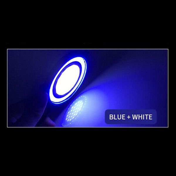 

emergency lights 1 pair car cob driving lamp 2Ã 6w blue+ white drl running set 220-240lm