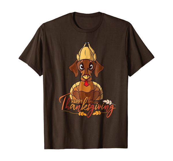 

happy thanksgiving dachshund turkey dog costume t-shirt, White;black