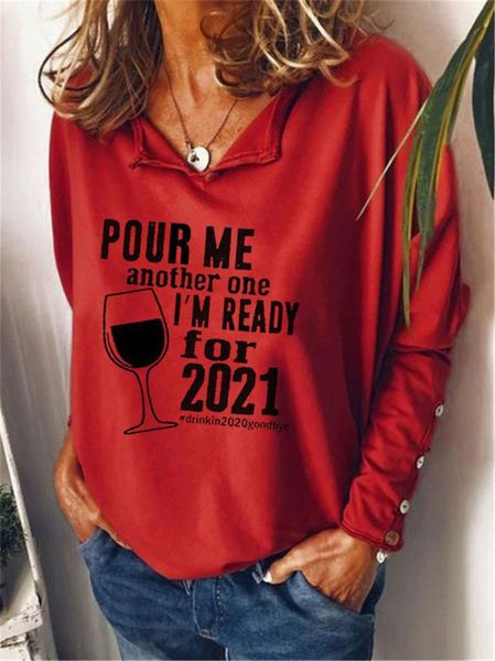 

european and american women's fashion simple printing t-shirt pullover long sleeve clothing for women, White