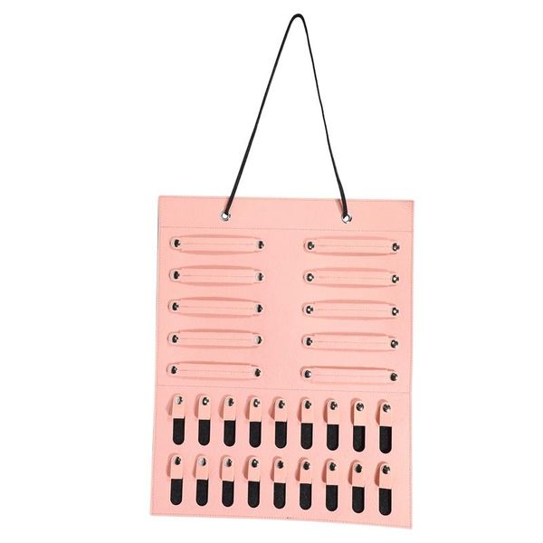 

storage bags felt jewelry organizer storage, hanging holder wall pocket mounted,jewelry display bag,pink