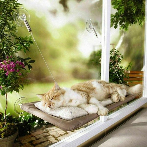 

cat beds & furniture pet hanging hammock suction cup sunny seat window mount comfortable bed shelf