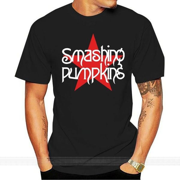 

men's t-shirts the smashing pumpkins rock t-shirt, premium cotton tee breathable shirt fashion t-shirt men brand teeshirt, White;black