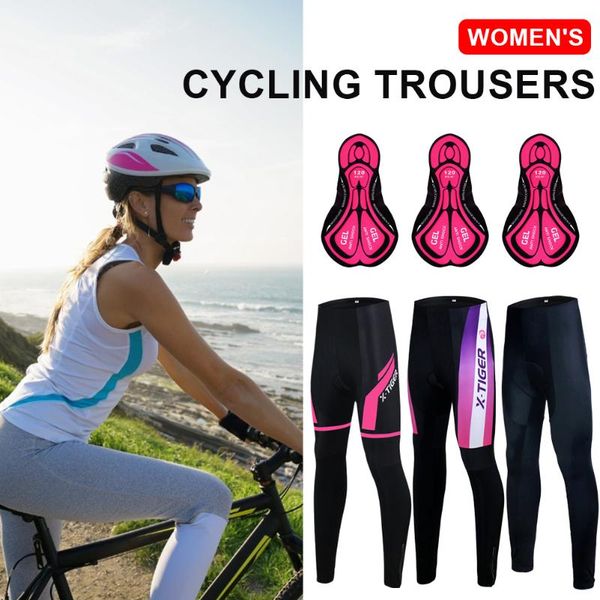 

women's spring summer cycling pants with 5d gel pad tights mtb bike bib downhill bicycle trousers racing sets, Black;blue