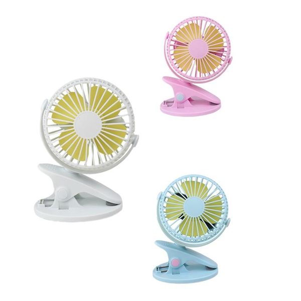 

desk fan 360Â° rotation 3 speeds,usb clip-on stroller for car office electric fans